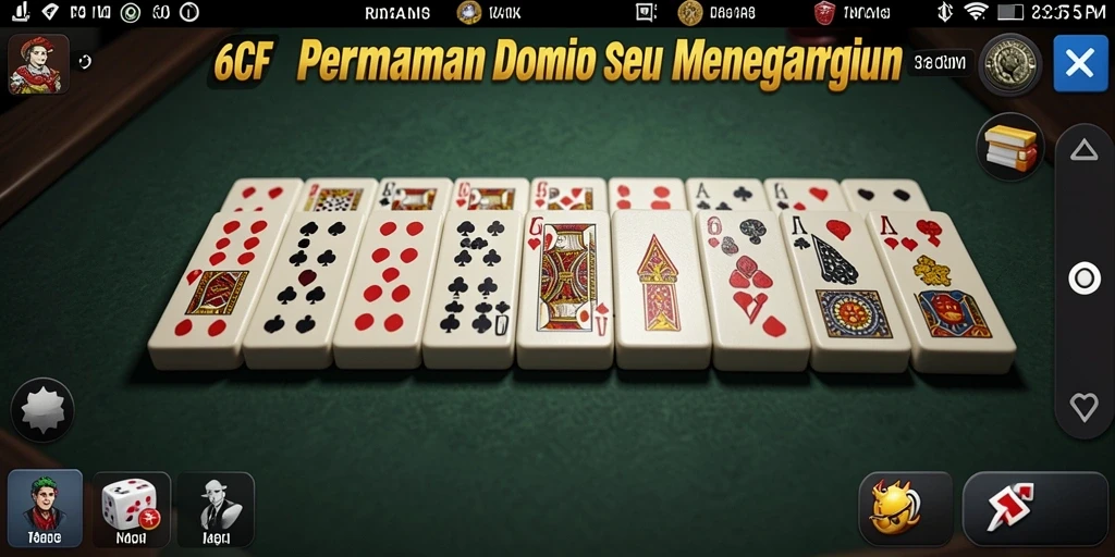 Tampilan menarik dari gameplay domino di 6CF.