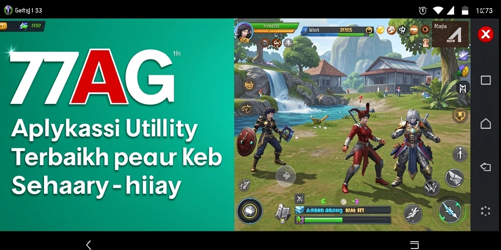 Tampilan antarmuka aplikasi Utility 77AG yang modern dan intuitif.