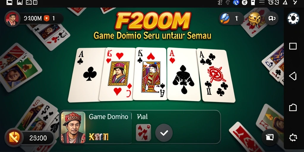 Tampilan gameplay seru dalam F200M yang menantang dan fantastis.