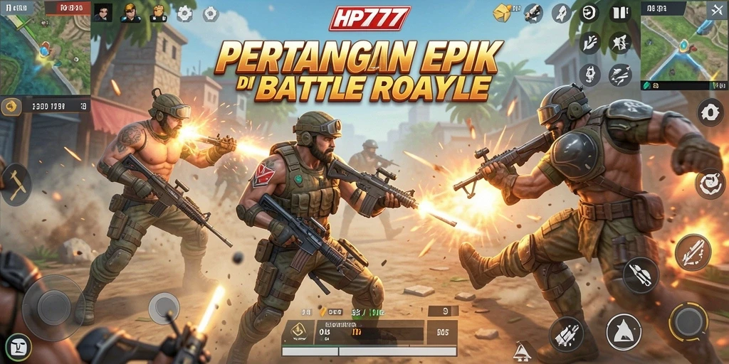 Gameplay seru HP777 dalam pertempuran Battle Royale.