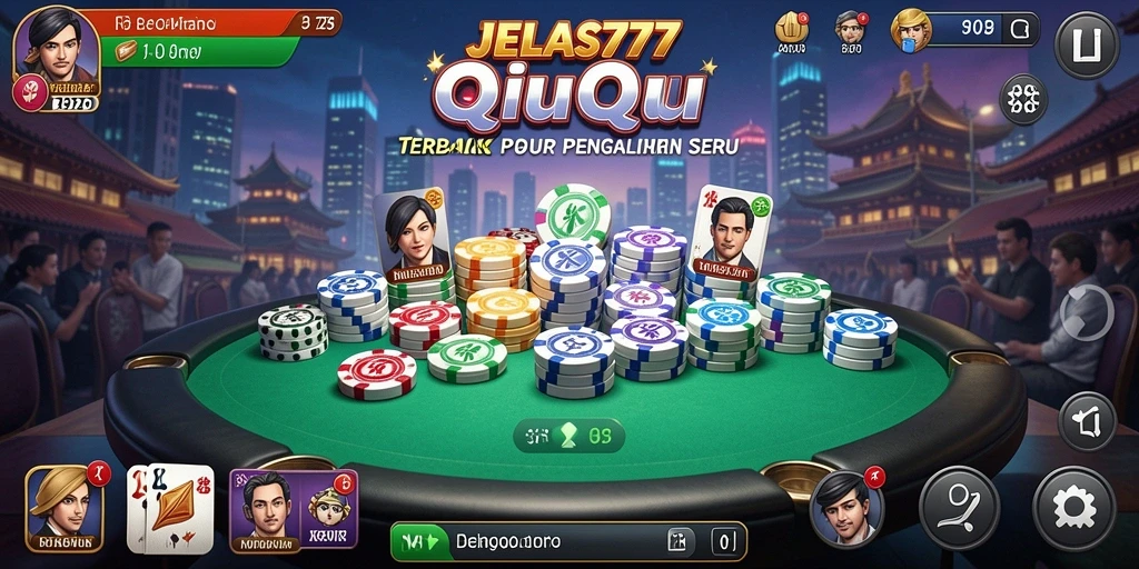 Tampilan menarik dari gameplay QiuQiu di JELAS777.