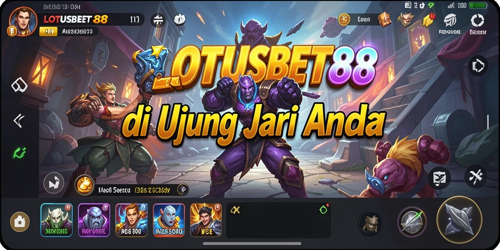 Tampilan gameplay LOTUSBET88 yang penuh aksi dan seru.