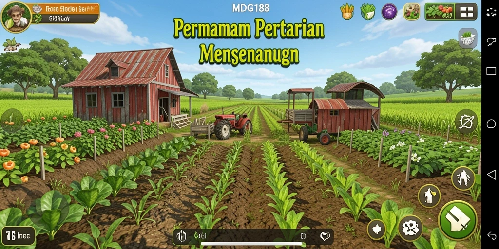 Tampilan gameplay menarik di dunia pertanian MDG188.