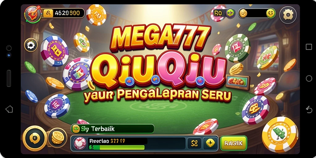 Tangkapan layar utama MEGA777 menunjukkan serunya gameplay QiuQiu.