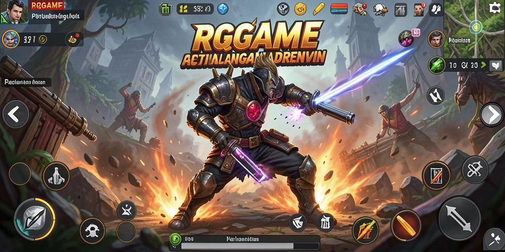 Tampilan seru dari gameplay RPGAME yang penuh aksi.