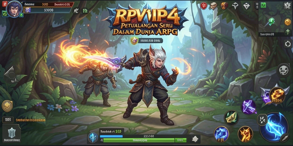 Tampilan screenshot gameplay RPVIP4 yang menampilkan aksi seru dalam pertempuran.